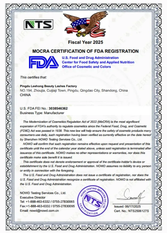 SeeJeen FDA facility registration certificate